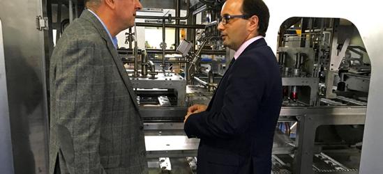 El director del Instituto de Fomento de Murcia visita Gémina como empresa líder en el sector de la tecnología para la industria alimentaria